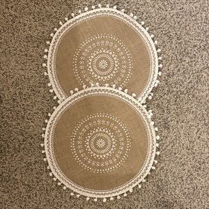 Round Boho Decorative Placemats